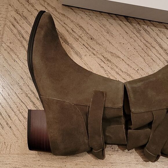 Aerosoles suede green boots size 8 NWT - Picture 8 of 12